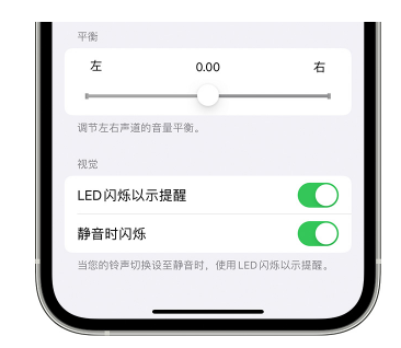 陇西苹果14维修分享iPhone14静音时如何设置LED闪烁提示 