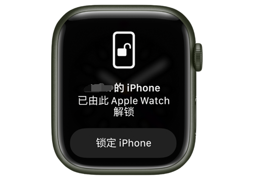 陇西苹果手机维修分享用 AppleWatch 解锁配备面容 ID 的 iPhone方法 